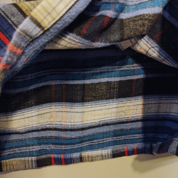 Vintage plaid blue flannel shirt - Picture 9 of 10